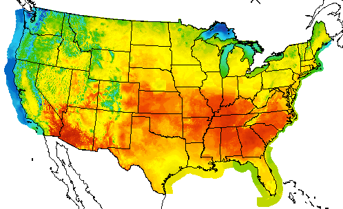National weather map